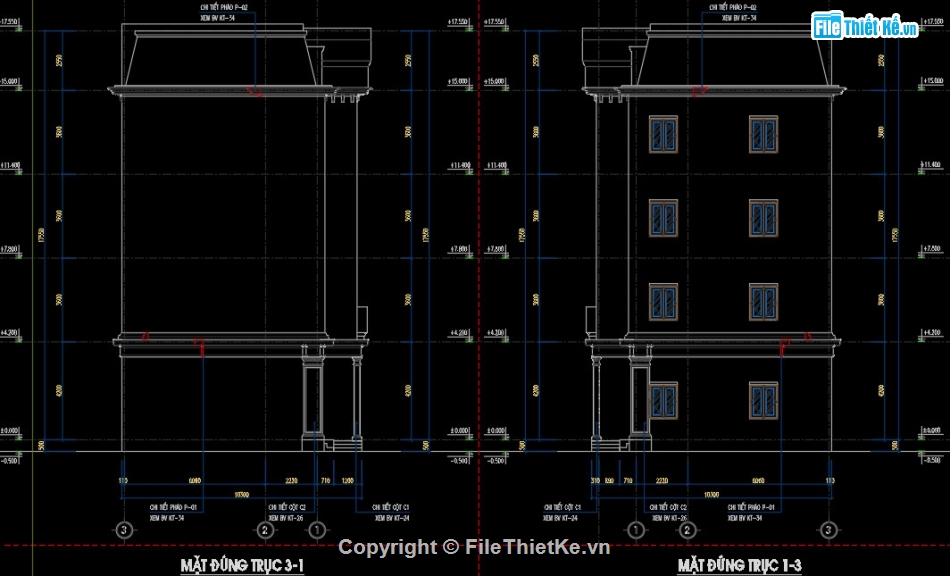 nhà văn phòng 4 tầng,Nhà văn phòng 4 tầng 33x8.5m,Bản vẽ nhà văn phòng 4 tầng,Autocad nhà văn phòng,File cad nhà văn phòng