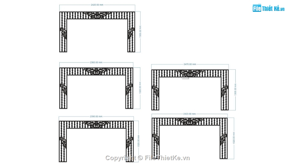 mẫu hàng rào,hàng rào,cad hàng rào,cad hàng rào cnc