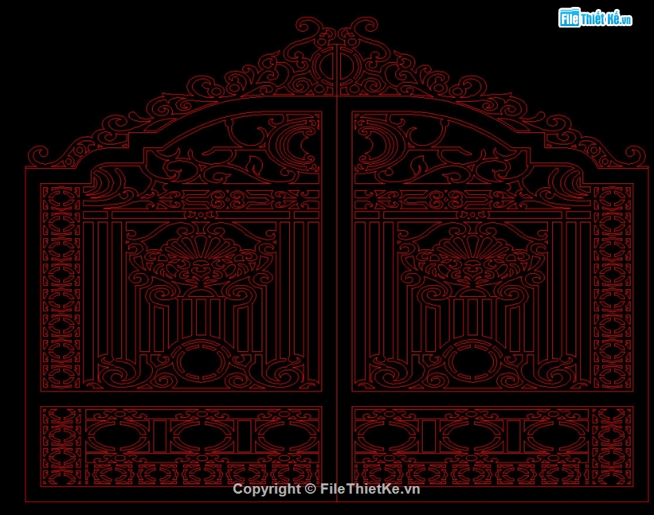 mẫu cổng 2 cánh,file cổng 2 cánh,autocad cổng 2 cánh,cnc cổng 2 cánh