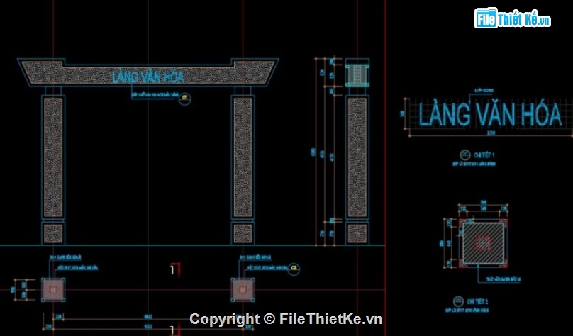Cổng làng,mẫu thiết kế,mẫu cổng làng văn hóa