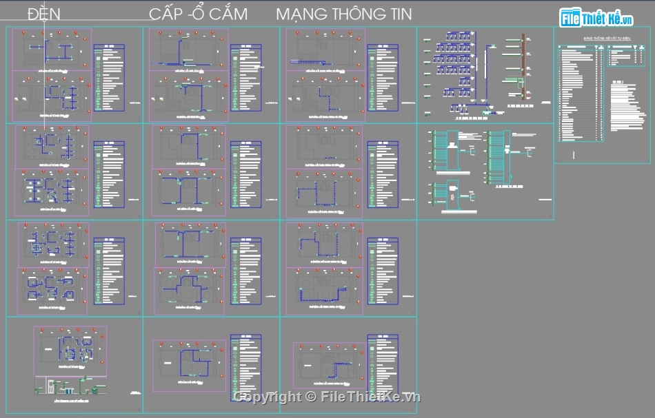 Nội thất nhà phố 4 tầng,Nhà phố 4 tầng 8x16m,Nội thất nhà phố file cad,Nhà phố 4 tầng file cad