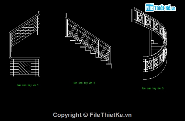 Bản vẽ autocad các mẫu lan can đẹp Bản Vẽ Autocad Các Mẫu Lan Can Đẹp