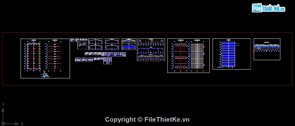 cad kết cấu,kết cấu đầy đủ,kết cấu thép,Bản cad thiết kế