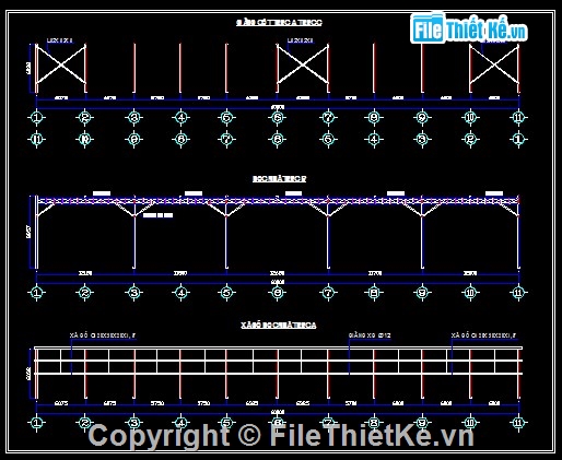 cad kết cấu,kết cấu đầy đủ,kết cấu thép,Bản cad thiết kế