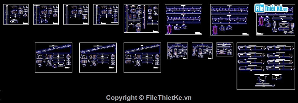cad kết cấu,kết cấu đầy đủ,kết cấu thép,Bản cad thiết kế