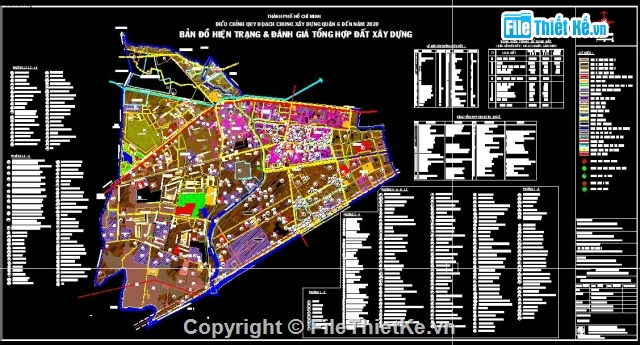 bản đồ quy hoạch,bản đồ hiện trạng,quy hoạch quận 6 tp hcm,quận 6 TPHCM