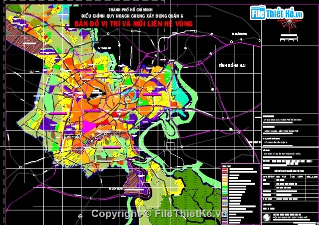 bản đồ quy hoạch,bản đồ hiện trạng,quy hoạch quận 6 tp hcm,quận 6 TPHCM