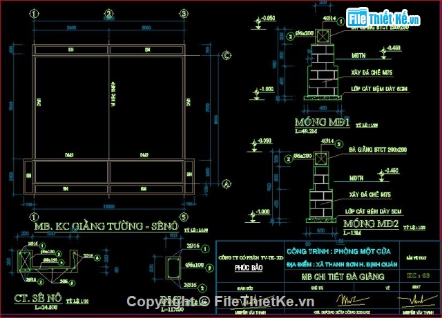 kiến trúc nhà công vụ,kết cấu nhà công vụ,nhà công vụ huyện Đình Quan