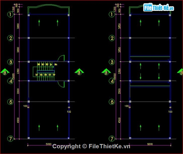 nhà phố 3 tầng,kiến trúc 3 tầng,Nhà phố 5x15m