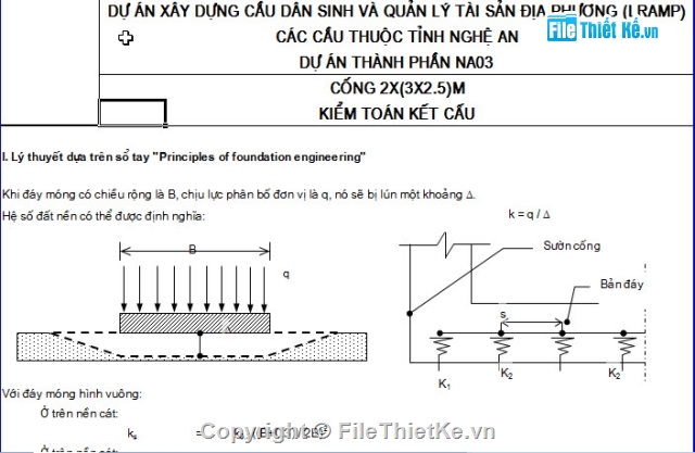 Bản vẽ cống hộp,cống hộp 2x 2.5m,mẫu cống hộp