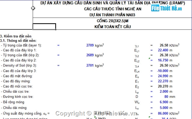 Bản vẽ cống hộp,cống hộp 2x 2.5m,mẫu cống hộp