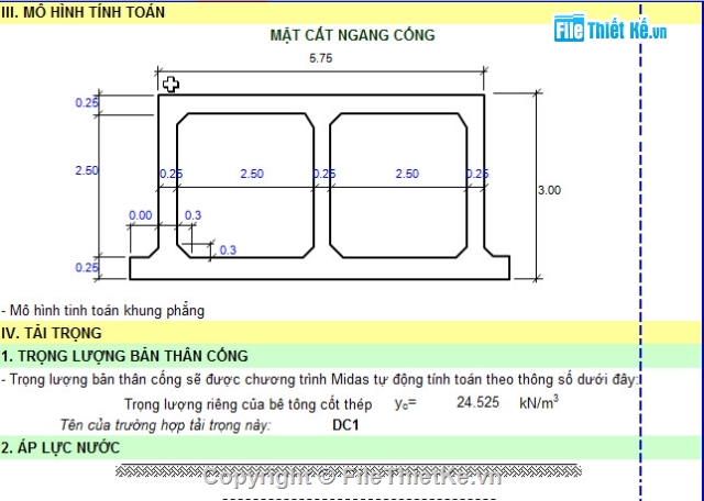 cống hộp 3x3m,3,mẫu cống hộp