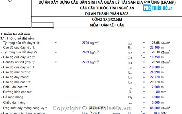 Bản vẽ cống hộp,tính độ cao,mẫu cống hộp