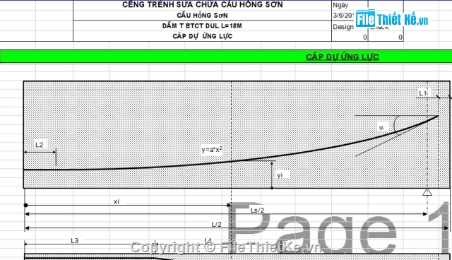 dự ứng lực,dầm,Bản vẽ dầm T