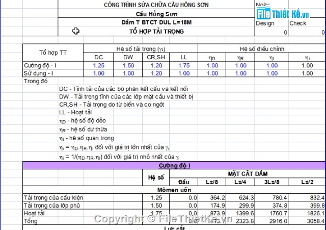 dự ứng lực,dầm,Bản vẽ dầm T