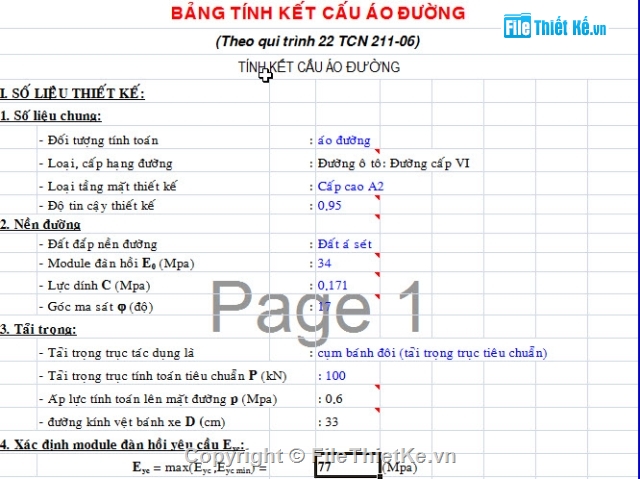 kết cấu,tính toán kết cấu,thiết kế đường