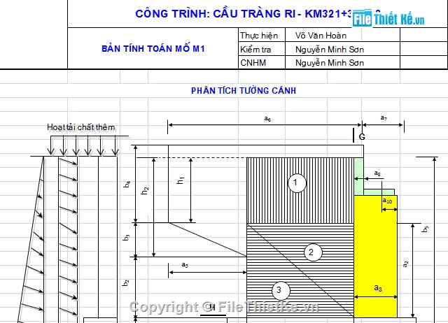 tính mố,chữ U,cọc khoan nhồi