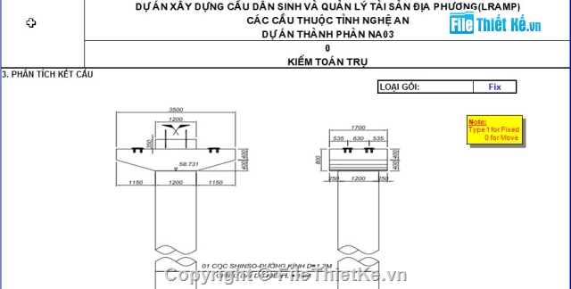 cọc Shinso,Móng cọc Shinso,tính trụ cầu