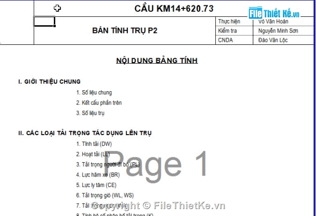 tính trụ cầu,trụ,cọc khoan nhồi