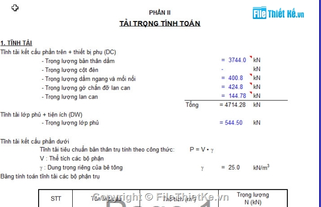 tính trụ cầu,trụ,cọc khoan nhồi