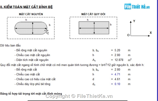 tính trụ cầu,trụ,cọc khoan nhồi