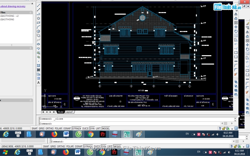 nhà phố file cad,cad nhà phố,autocad nhà phố,bản vẽ nhà phố,file cad nhà phố