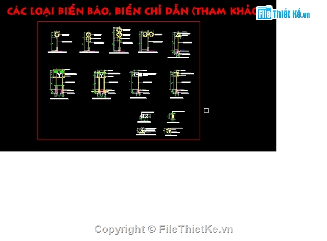 Bản vẽ,Bản vẽ autocad,giao thông,biển báo giao thông,autocad