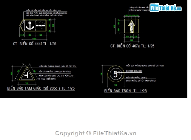 Bản vẽ,Bản vẽ autocad,giao thông,biển báo giao thông,autocad