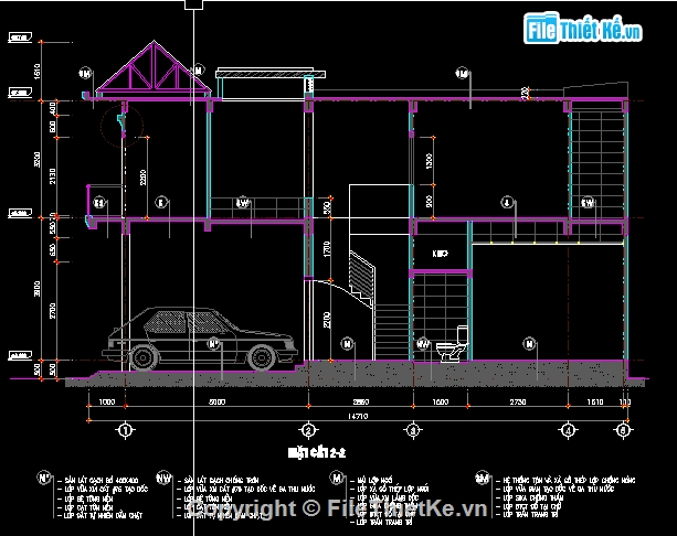 Biệt thự 2 tầng 8x13m,Bản vẽ biệt thự 2 tầng,Autocad biệt thự 2 tầng,File autocad biệt thự 2 tầng