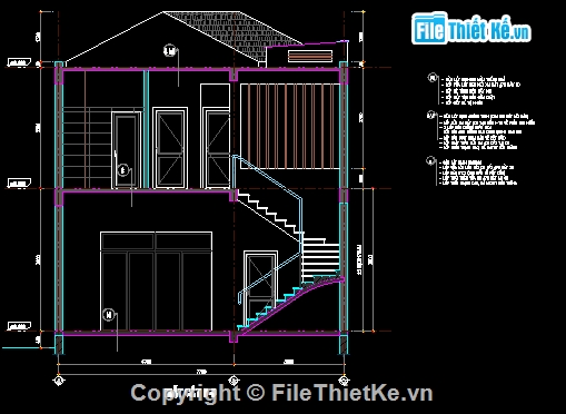 Biệt thự 2 tầng 8x13m,Bản vẽ biệt thự 2 tầng,Autocad biệt thự 2 tầng,File autocad biệt thự 2 tầng