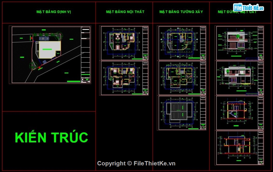 Biệt thự 2 tầng file cad,Bản vẽ biệt thự 2 tầng,file cad biệt thự 2 tầng,biệt thự 2 tầng autocad,biệt thự 2 tầng 8.7x17m,biệt thự 2 tầng file cad