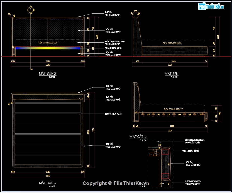 bản vẽ cad giường ngủ,bản vẽ giường ngủ,file cad giường ngủ,Autocad giường ngủ,Giường ngủ file autocad