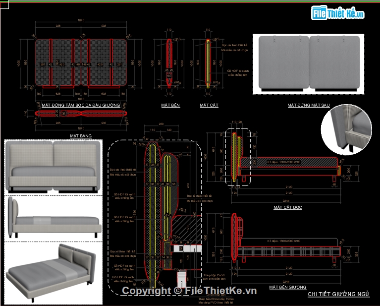 bản vẽ giường ngủ,Bản vẽ autocad,bản vẽ chi tiết giường ngủ,bản vẽ thi công,giường ngủ minotti