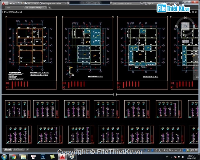 Thiết kế biệt thự,Bản vẽ full,Bản vẽ autocad,Bản vẽ chi tiết