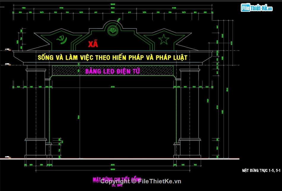 file cad cổng chào,bản vẽ cad cổng chào,mẫu cad cổng chào,bản vẽ cổng chào,file cad cổng chào xã