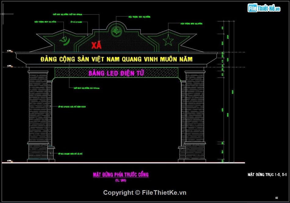 file cad cổng chào,bản vẽ cad cổng chào,mẫu cad cổng chào,bản vẽ cổng chào,file cad cổng chào xã