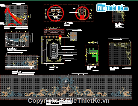 Bản vẽ,Bản vẽ autocad,tham khảo,đền thờ,cad cổng,cổng đền thờ