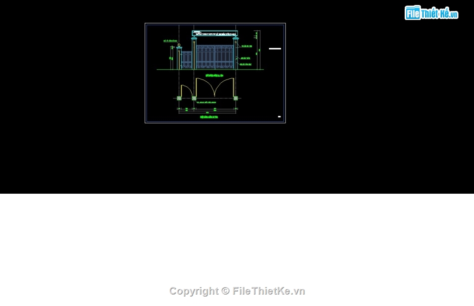 Bản vẽ cad cổng trường,Mẫu cổng trường học,File cad cổng trường học,thiết kế cổng trường