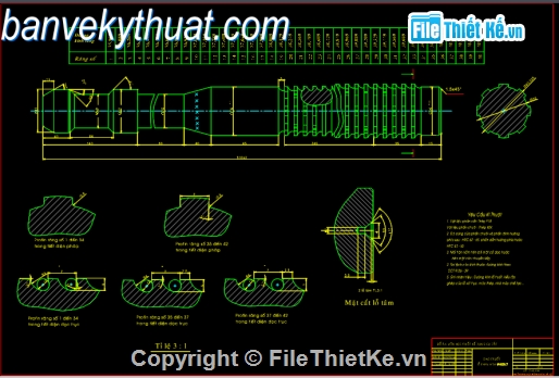 Bản vẽ,Bản vẽ autocad,Dao truốt lỗ then hoa