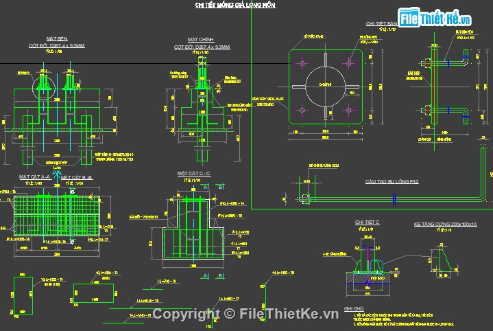 bản vẽ giá long môn,bản vẽ giao thông,file cad giá long môn,file cad biển báo,file cad đèn tín hiệu