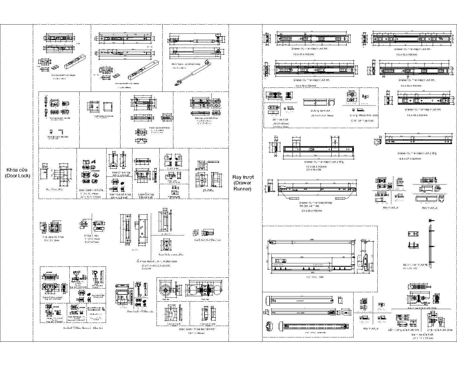 hardware 2d đồ gỗ,file ngũ kim các loại,file cad hardware,bản vẽ shop drawing,thư viện vật tư đồ gỗ nội thất,bản vẽ phụ kiện đồ gỗ