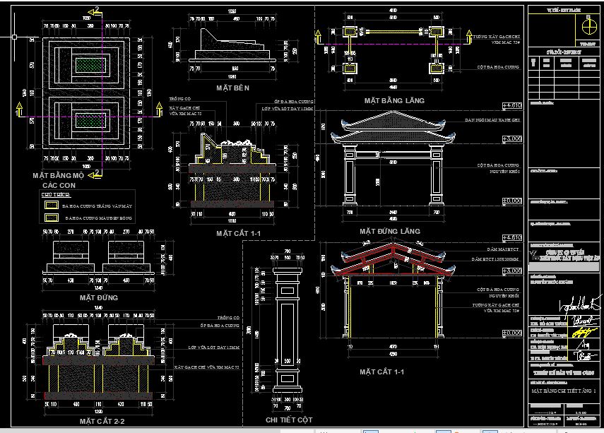 khu lăng mộ,kiến trúc lăng mộ,thiết kế lăng mộ,lăng mộ dwg,bản vẽ lăng mộ cad