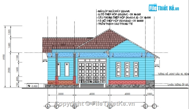 Bản vẽ kiến trúc biệt thự,Filethietke biệt thư 1 tầng,mẫu biệt thự,biệt thự mini,biệt thư 1 tầng,biệt thư 1 tầng 11x13m