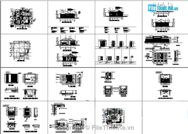 Bản vẽ kiến trúc biệt thự,Filethietke biệt thư 1 tầng,mẫu biệt thự,biệt thự mini,biệt thư 1 tầng,biệt thư 1 tầng 11x13m