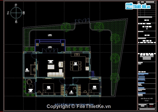 Biệt thự 1 tầng 13.74x8m,Bản vẽ biệt thự 1 tầng,File autocad biệt thự 1 tầng,Biệt thự 1 tầng file autocad,File cad biệt thự 1 tầng