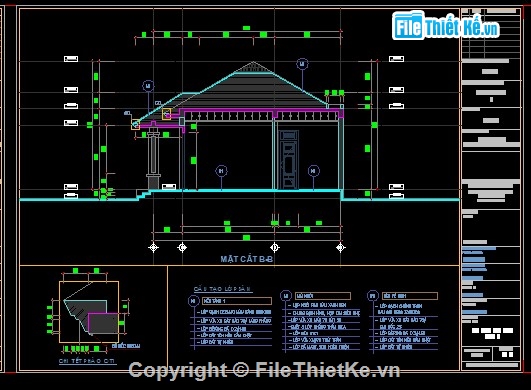 Biệt thự 1 tầng 13.74x8m,Bản vẽ biệt thự 1 tầng,File autocad biệt thự 1 tầng,Biệt thự 1 tầng file autocad,File cad biệt thự 1 tầng