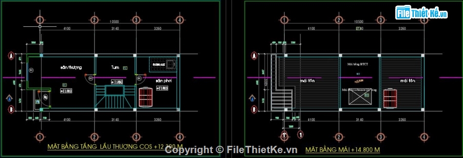 bản vẽ cad nhà phố 4 tầng,file cad nhà phố 4 tầng,bản vẽ autocad nhà phố,Autocad nhà phố 4 tầng,File cad nhà phố 4 tầng 4.3x10.5m