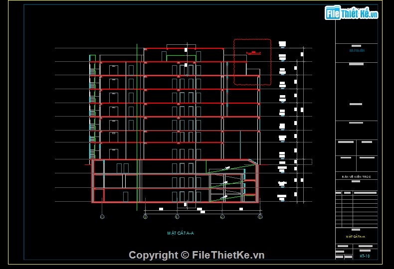Văn phòng 6 tầng 3 hầm,file cad nhà văn phòng 6 tầng,nhà văn phòng 9.6x31m,bản vẽ nhà văn phòng 6 tầng,nhà văn phòng 6 tầng autocad