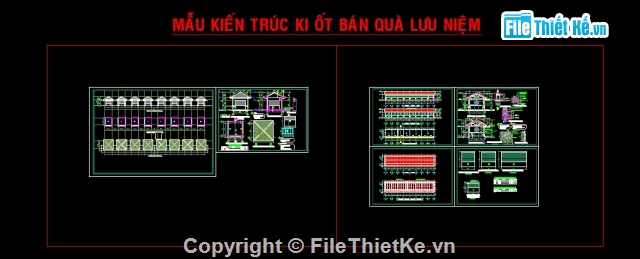 Bản vẽ,tham khảo,khu du lịch,kiến trúc ki ốt,thiết kế cửa hàng bán quà lưu niệm