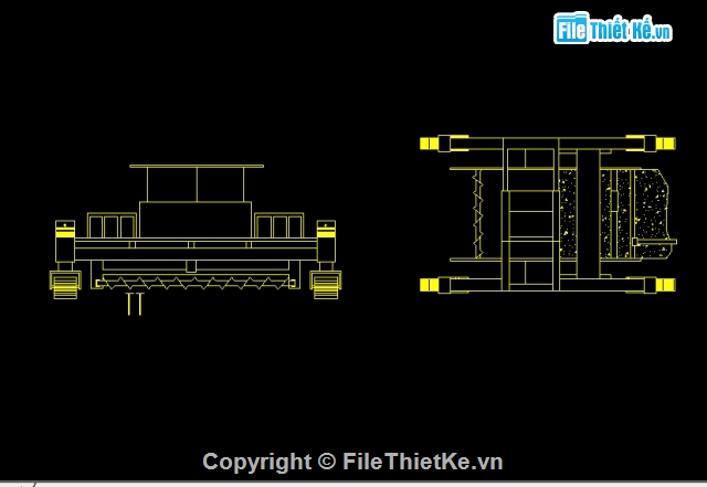 Bản vẽ autocad,Mẫu xe thảm nhựa,Bản vẽ full,xe chở dàn giáo